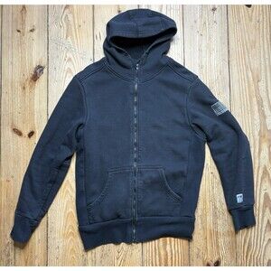 Tyndale FR Hoodie Mens Medium Black Flame Resistant Full Zip Workwear Cat 2